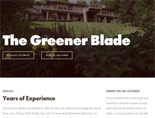Tablet Screenshot of greenerblade.com